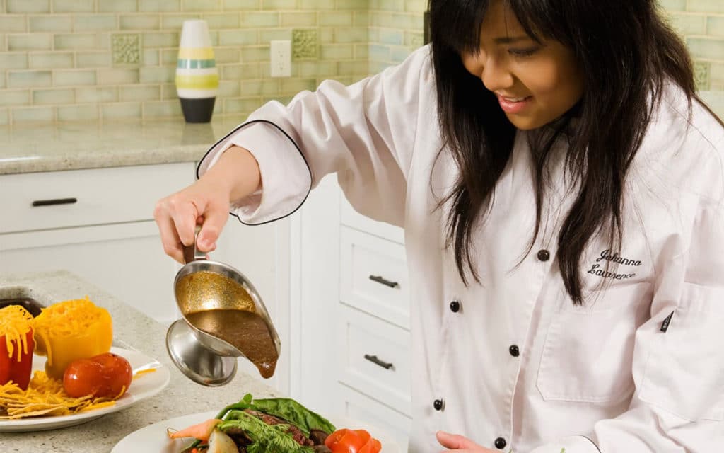 Chef Cooking Food at Kitchen